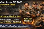 Indian Army DG EME Group C 07 Recruitment:
