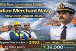 Indian Merchant Navy 2492 Recruitment: