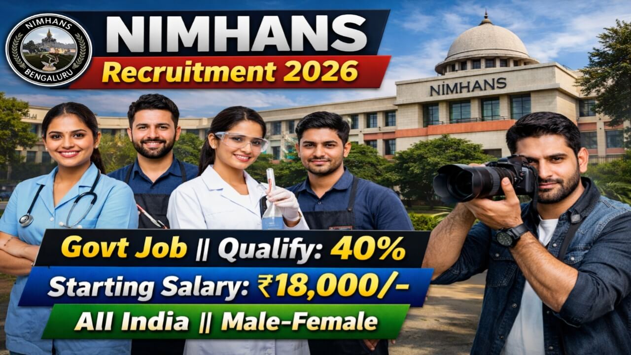 NIMHANS Group B & C Recruitment: