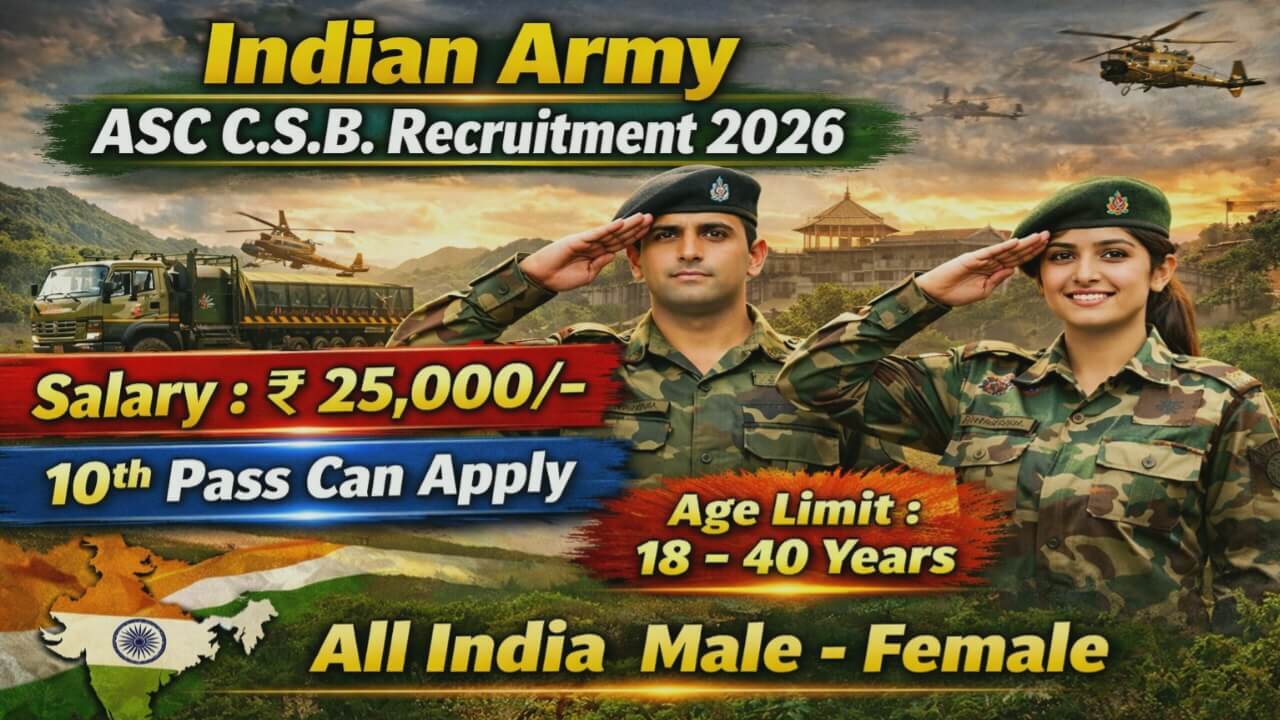 ASC CSB Recruitment 2026: