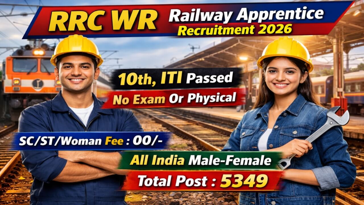 RRC WR Railway 5349 Apprentice Recruitment: