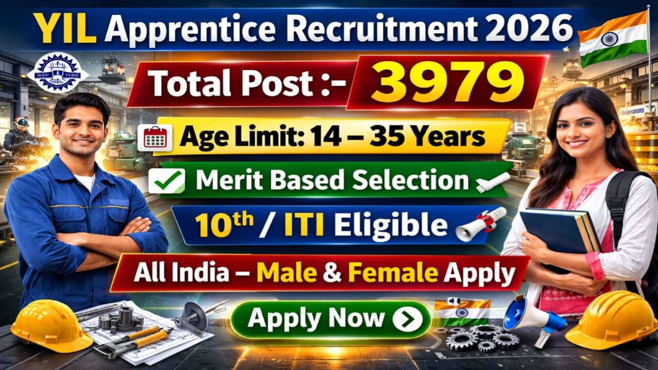 YIL Apprentice 3979 Recruitment 2026: