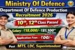Department of Defence Production 09 Recruitment 2026: