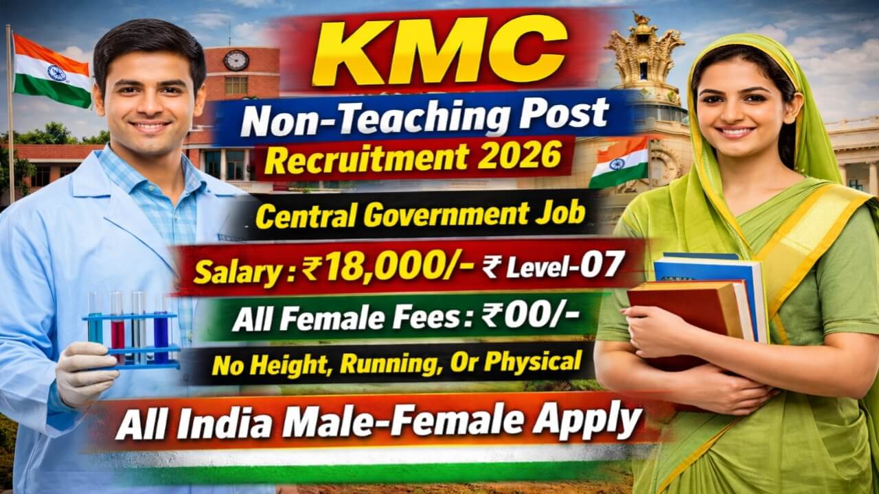 KMC Non-Teaching Post 57 Recruitment 2026: