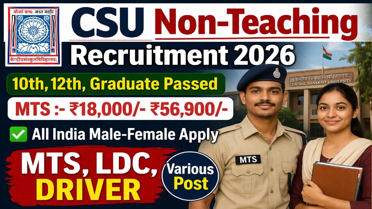 CSU Non-Teaching 144 Recruitment 2026:
