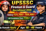 UPSSSC Fireman & Guard 170 Recruitment 2026: