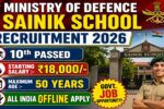 Sainik School MOD Recruitment 2026: