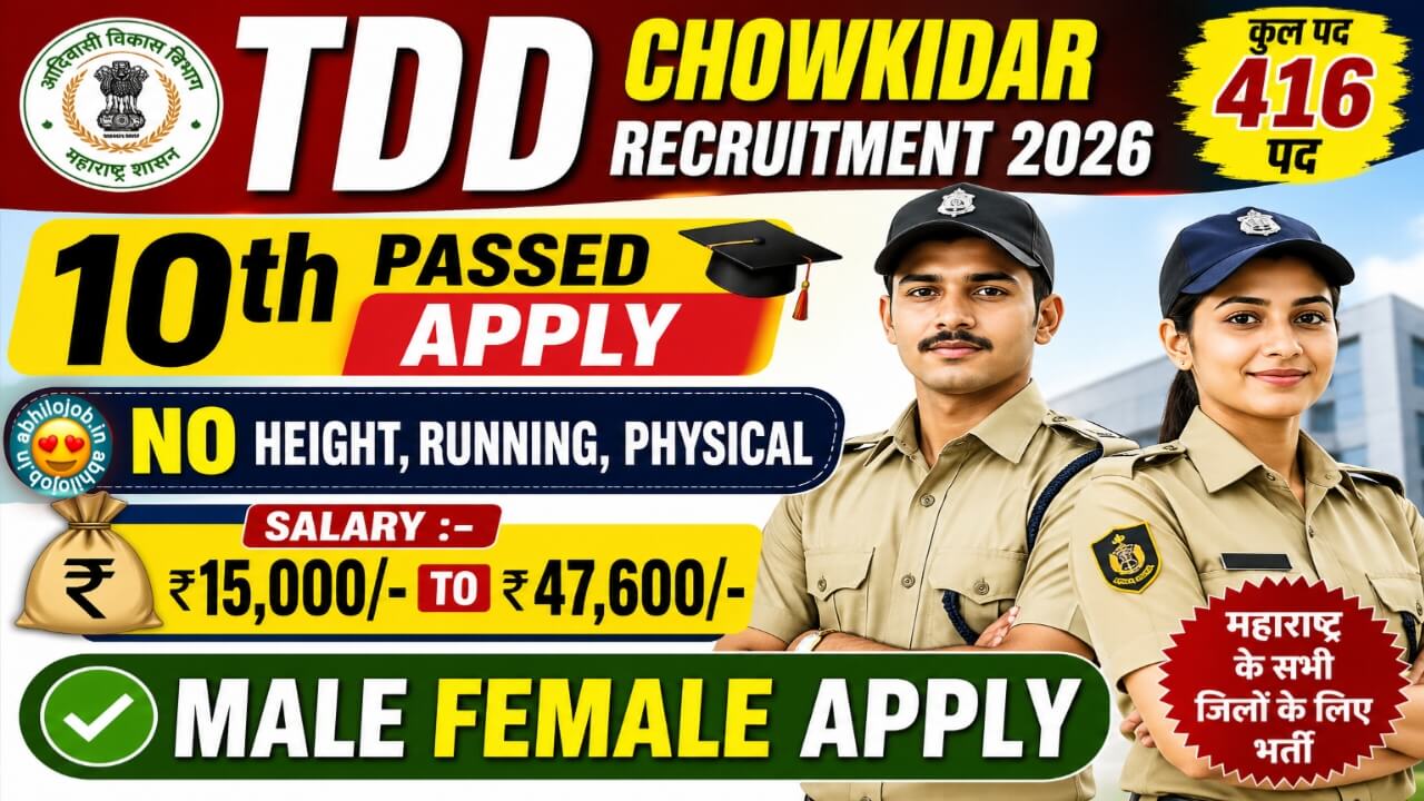TDD Watchman 416 Recruitment 2026:
