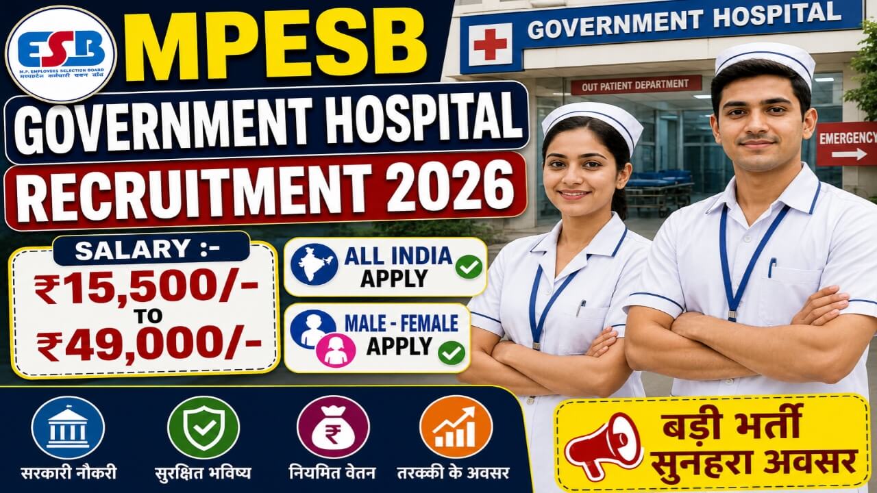 MPESB Hospital 1200 Recruitment 2026: