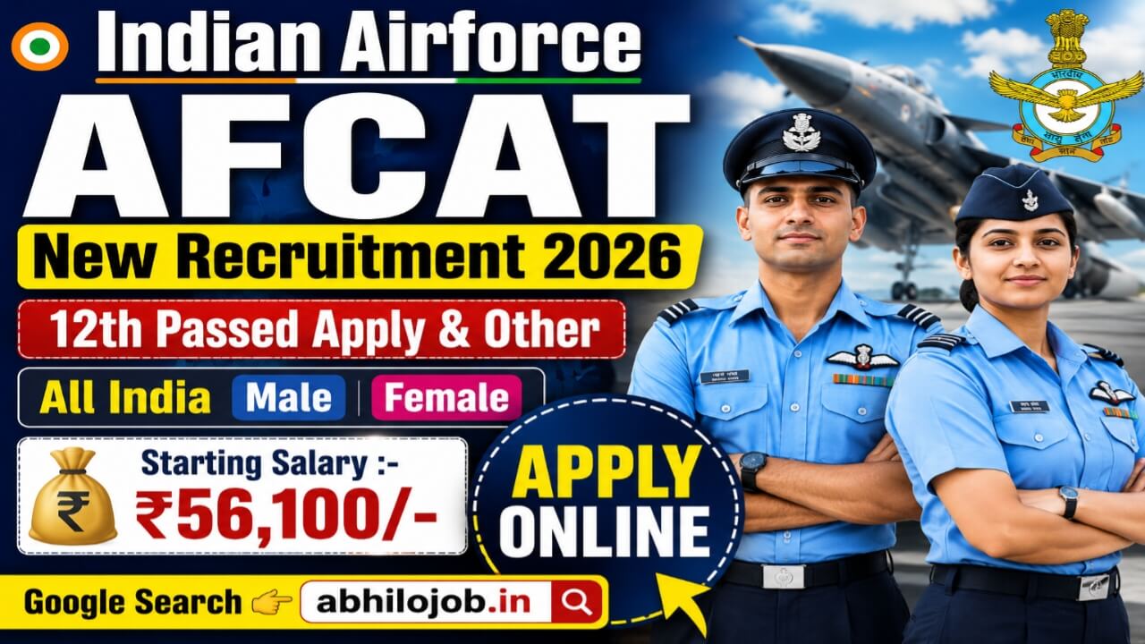 Airforce AFCAT 379+ Recruitment 2026: