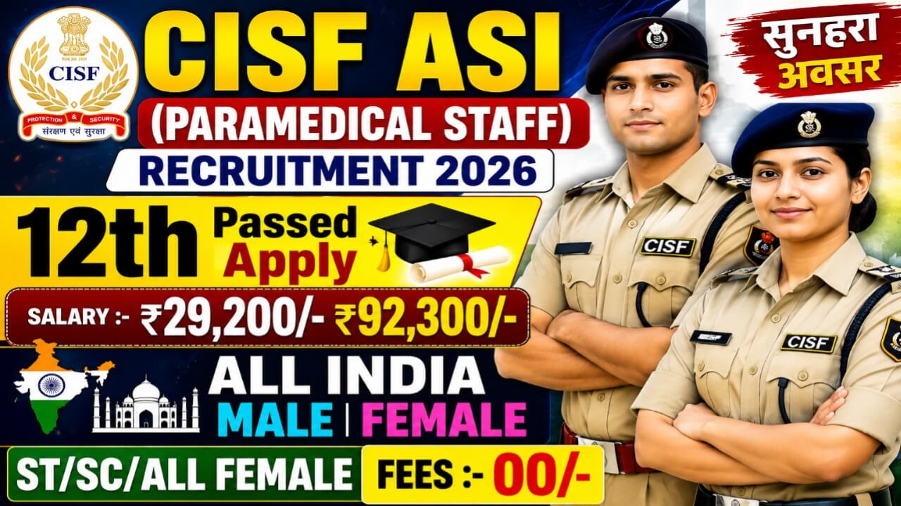 CISF ASI 24 Recruitment 2026: