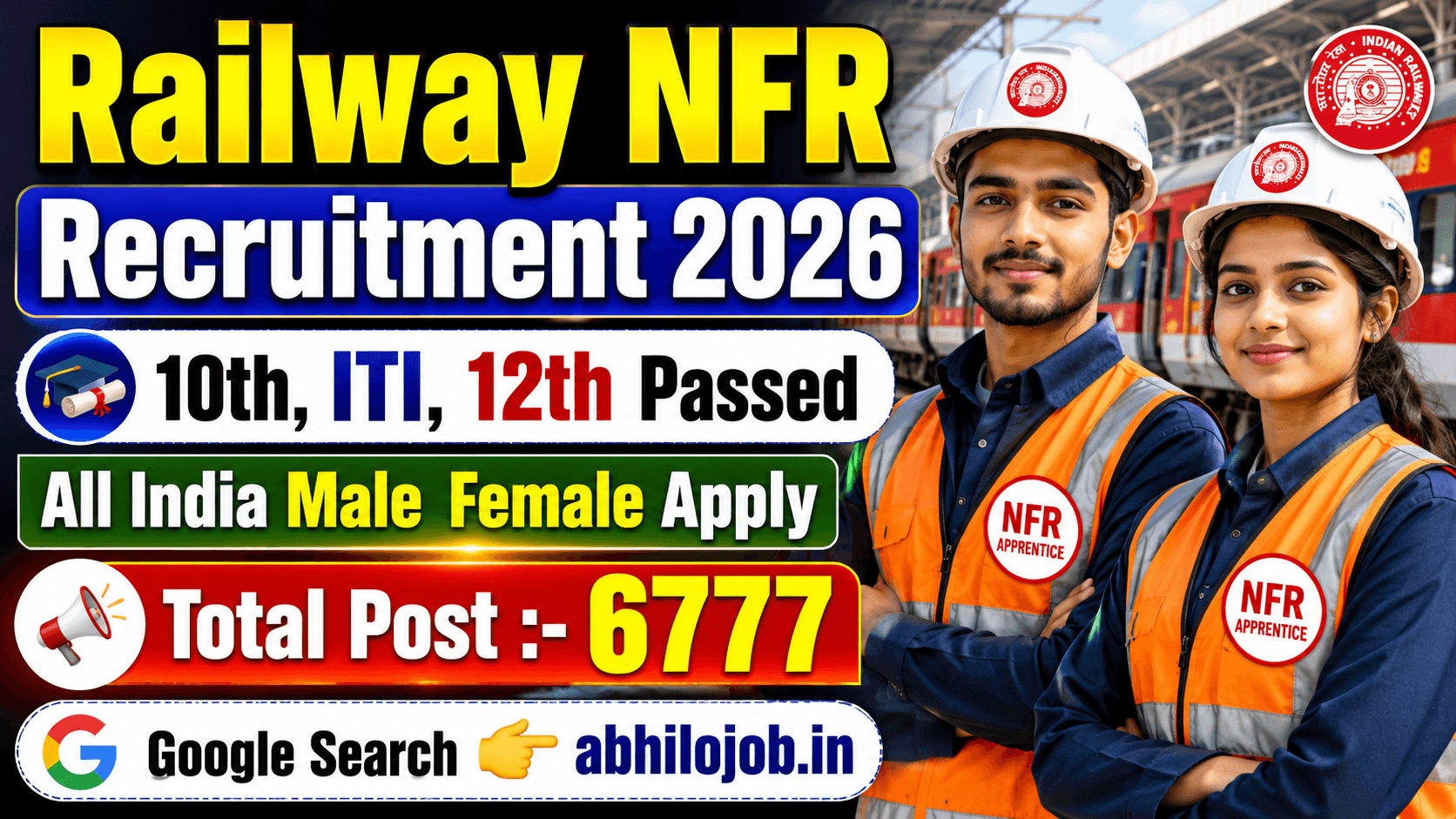 Railway NFR 6777 Recruitment 2026: