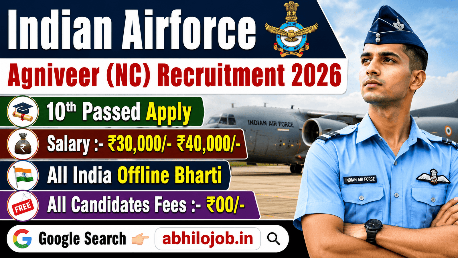 IAF Agniveer NC Recruitment 2026: