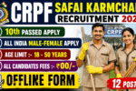 CRPF Safai Karmchari 12 Recruitment 2026: