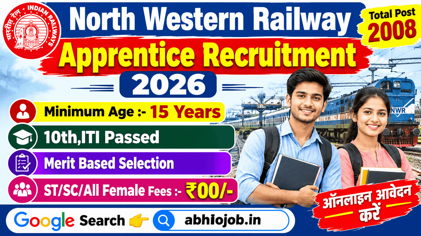 Railway Apprentice 2008 Recruitment 2026: