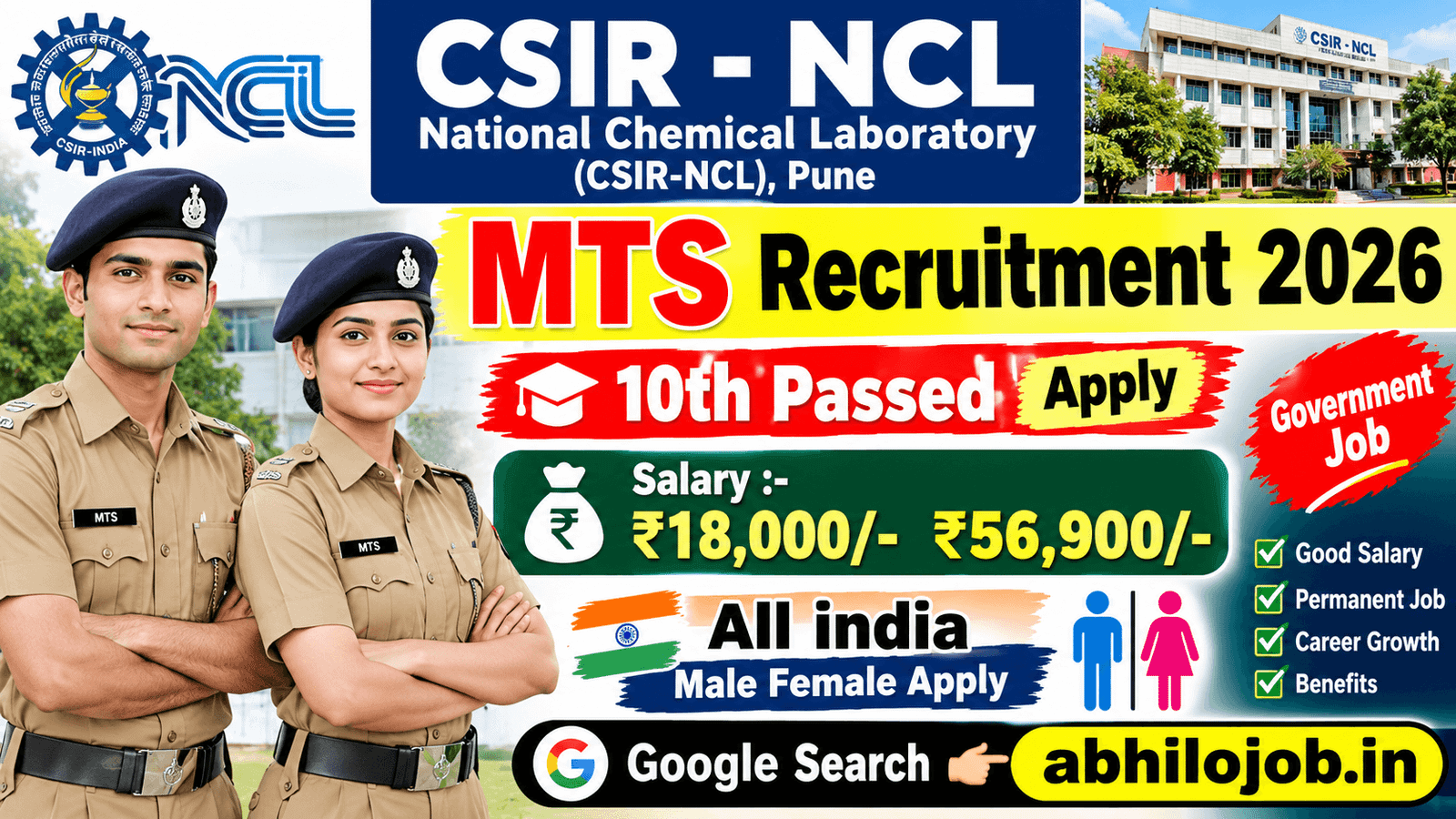 CSIR NCL MTS 24 Recruitment 2026: