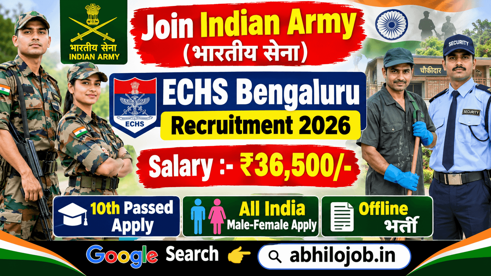ECHS Bengaluru 30 Recruitment 2026:
